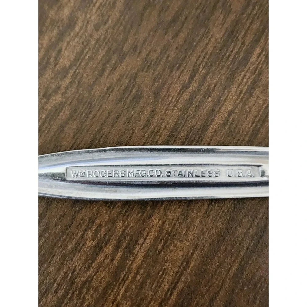 Wm Rogers Mfg Co Stainless Steel Made In USA Grapefruit Serrated Spoons Set of 3